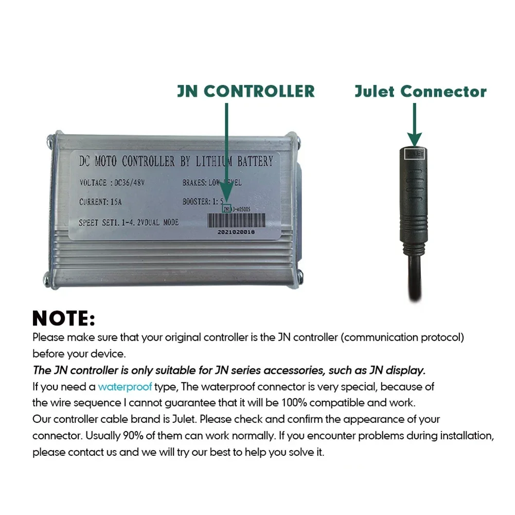Ebike 36V48V 6-FET 15A 250W JN - Kelly Kls7230S Controller ulasan dan harga