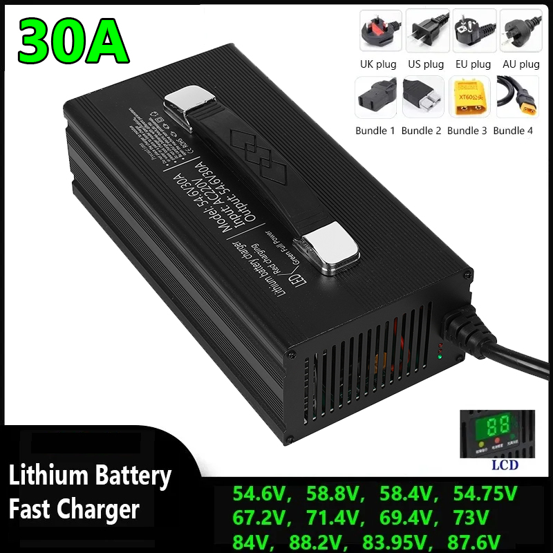 48V 60V 72V 30A Intelligence L - 84V 20A Smart Charger ulasan dan harga