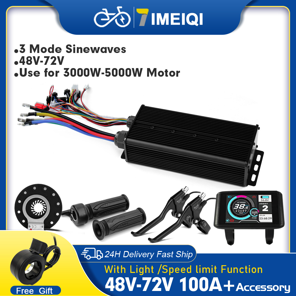 Ebike Sine Wave Controller 100 - 72V 100A Sabvoton Controller ulasan dan harga