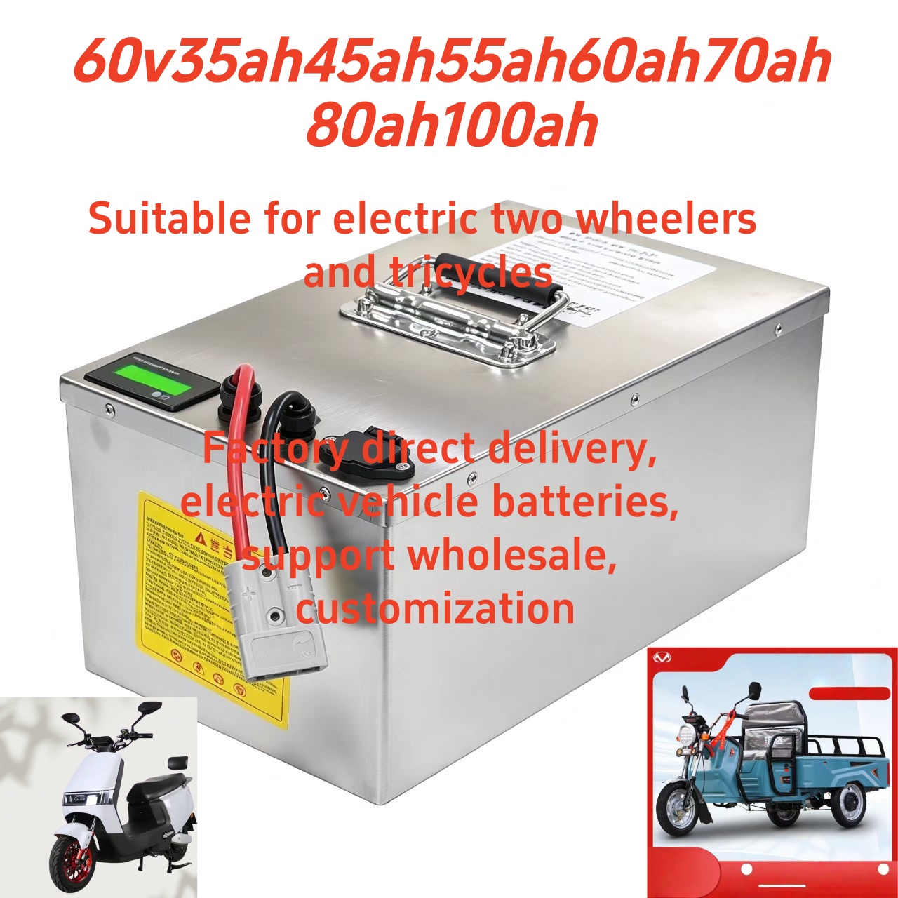 60V35Ah 50Ah 100Ah LiFePO4 Bat - 60V 50Ah Electric Scooter Battery ulasan dan harga